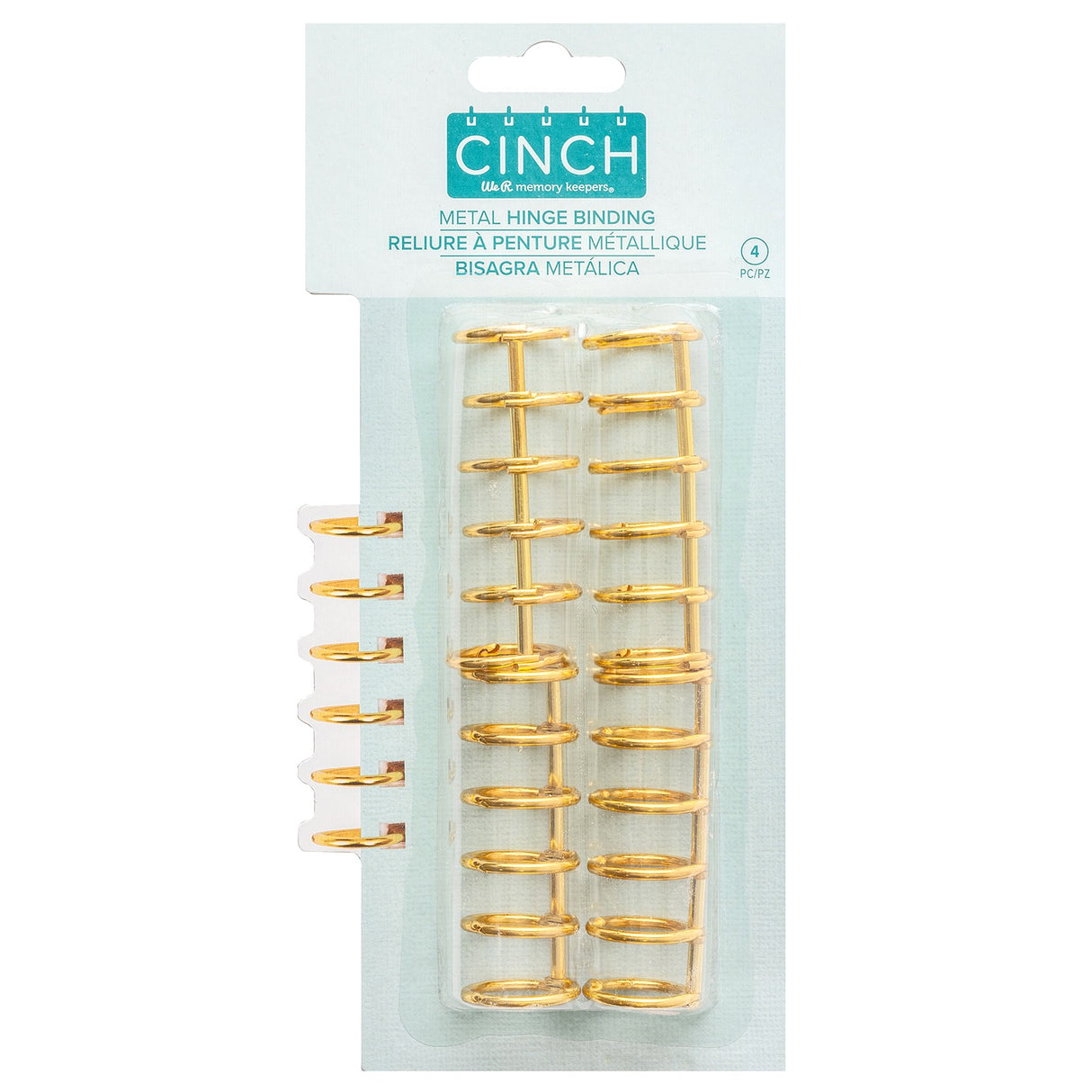 We r makers • cinch metal hinge binding gold