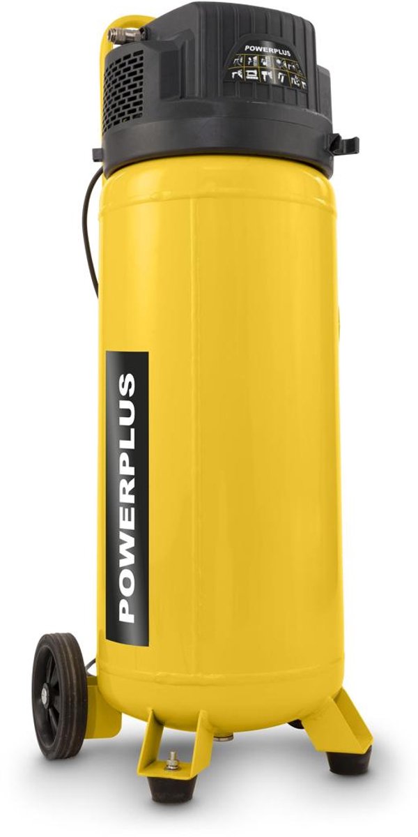 Powerplus - yellow - powx17500 - geborsteld - compressor - geen olie 1500w 50l
