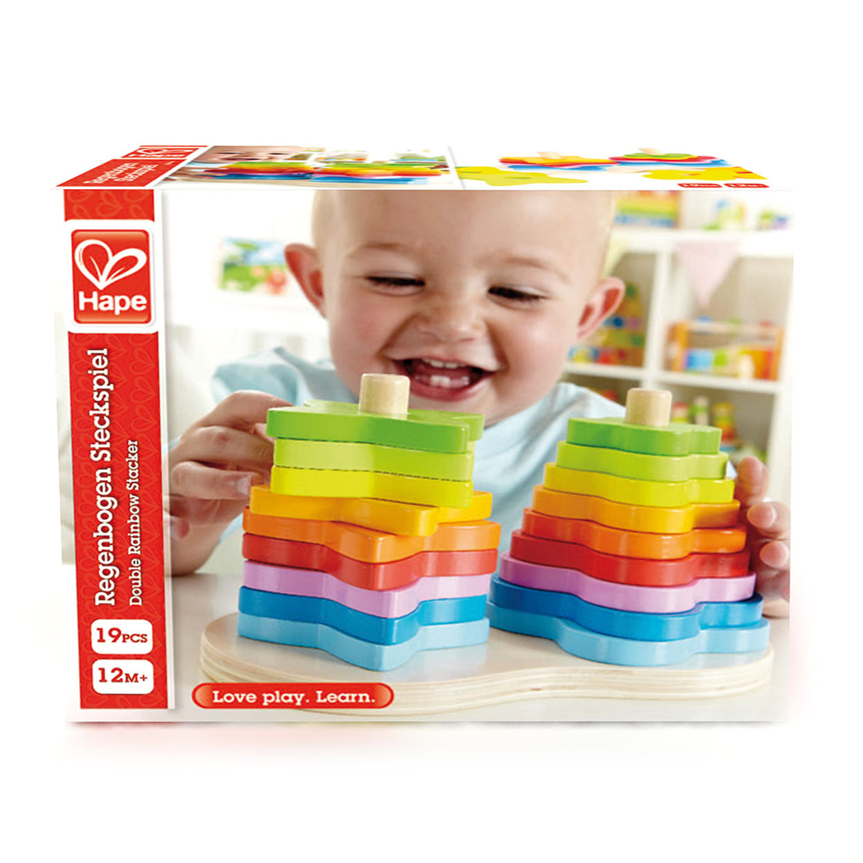 Hape stapeltoren regenboog