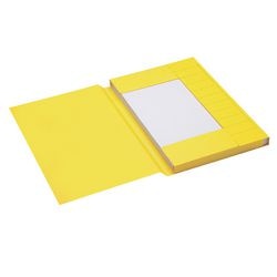 Stofklepmap djois a6010-254 255g m2 folio geel 3 kleppen recycled