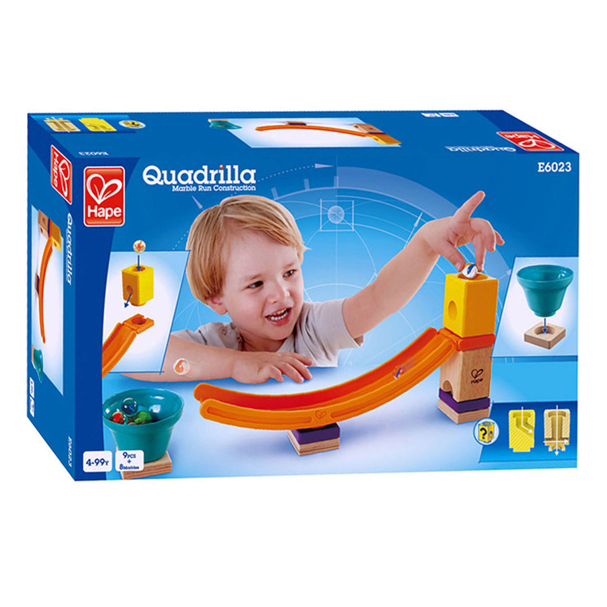 Hape quadrilla houten knikkerbaan - mega skatepark