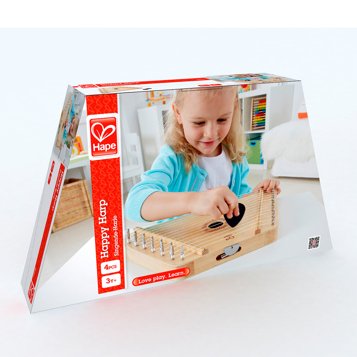 Hape happy harp - speelgoedinstrument - hout