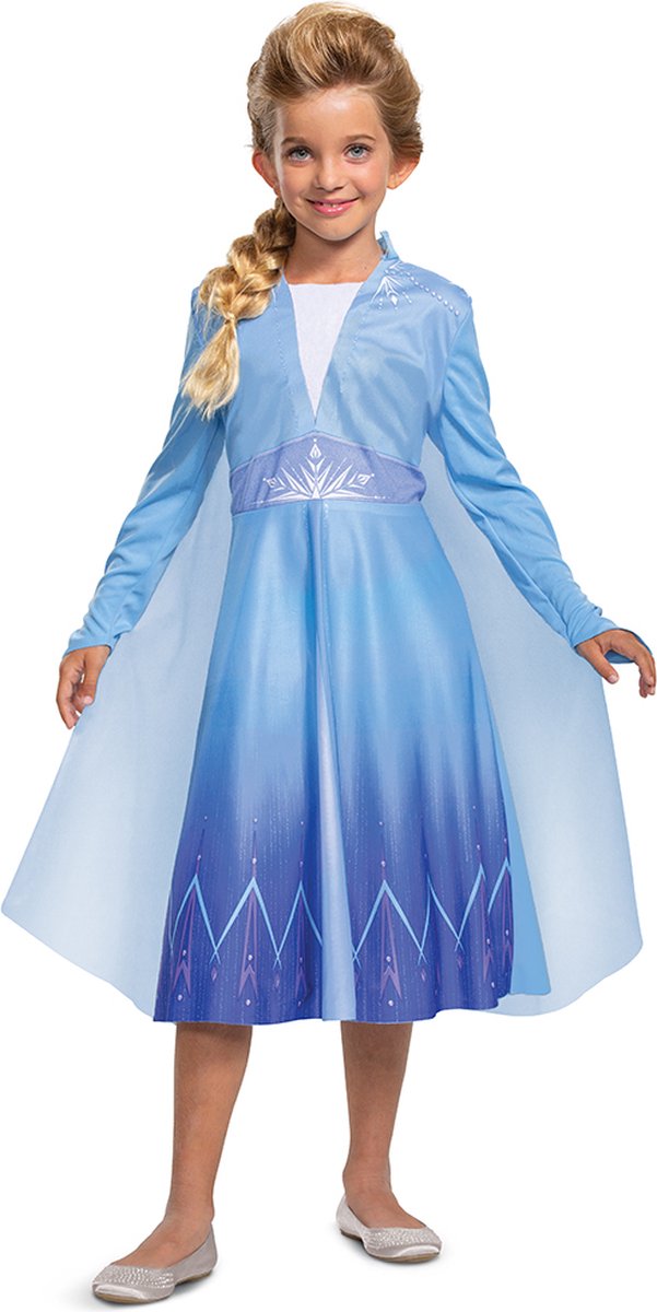 Disguise disney - frozen 2, elsa op reis basic plus , maat m (7-8 jaar), meisjes
