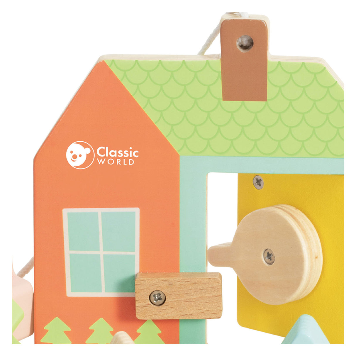 Classic world houten vormenhuis slot spel - educatief speelgoed 11-delig.