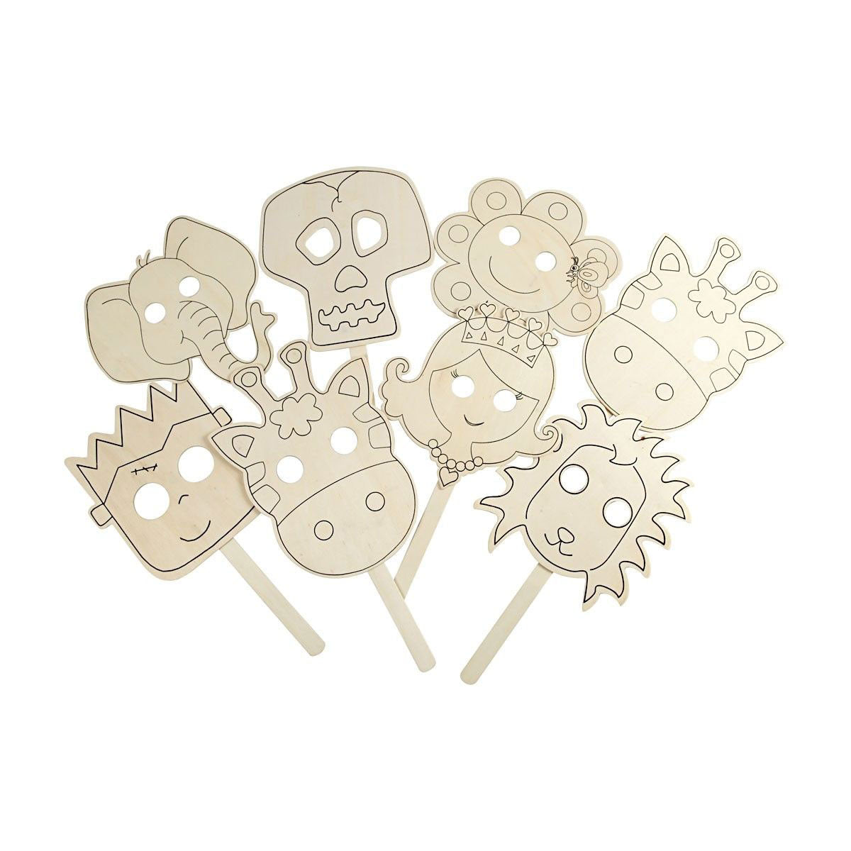 Creativ company https: www.cchobby.nl maskers-l-35-cm-b-22-cm-dikte-2-mm-16-stuk-1-doos