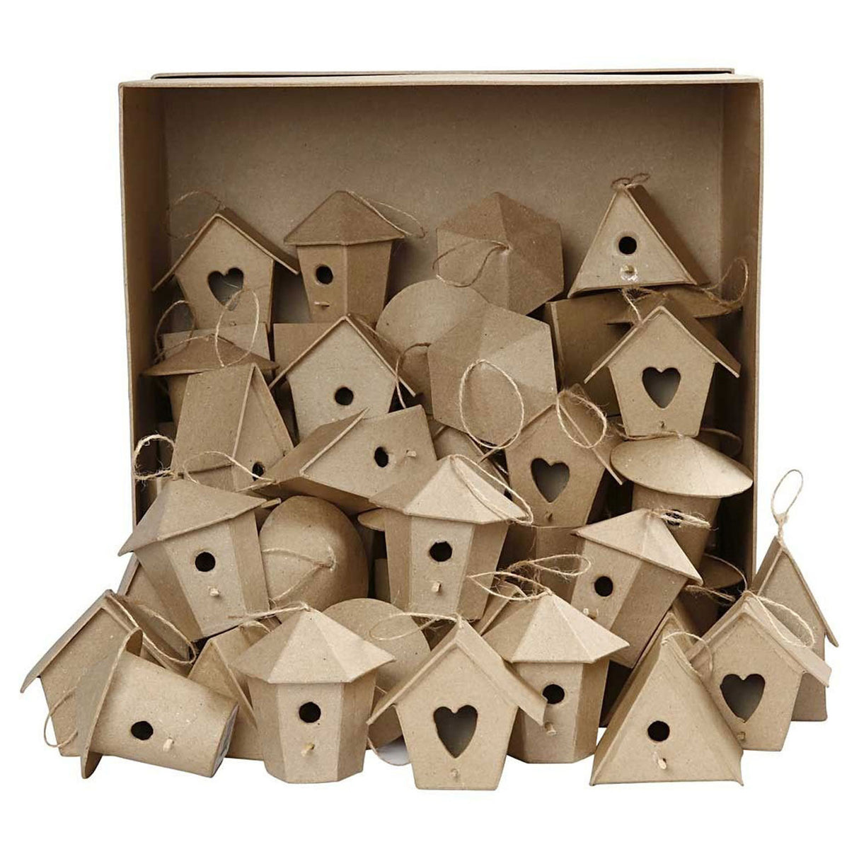 Creativ company http: www.cchobby.nl mini-vogelhuisjes-h-7-cm-6x10-stuk-1-doos