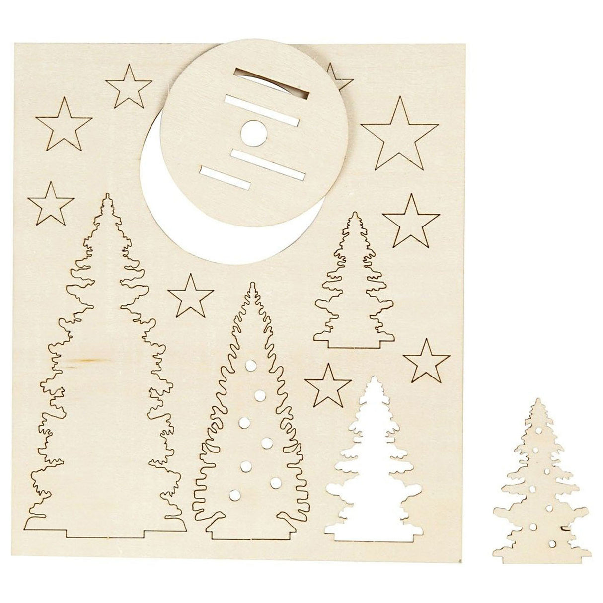 Creativ company http: www.cchobby.nl diy-houten-figuren-kerstbomen-l-20-cm-b-17-cm-dikte-3-mm-1-doos