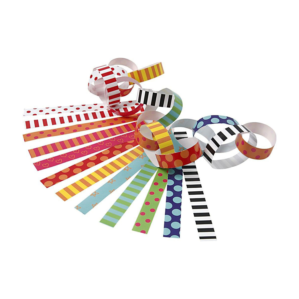 Creativ company papier stroken - bedrukt, 2400st.
