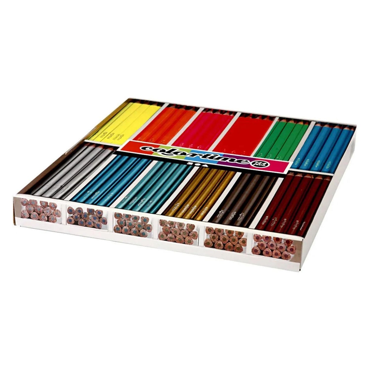 Creativ company driehoekige kleurpotloden - metallic en neon, 144st.