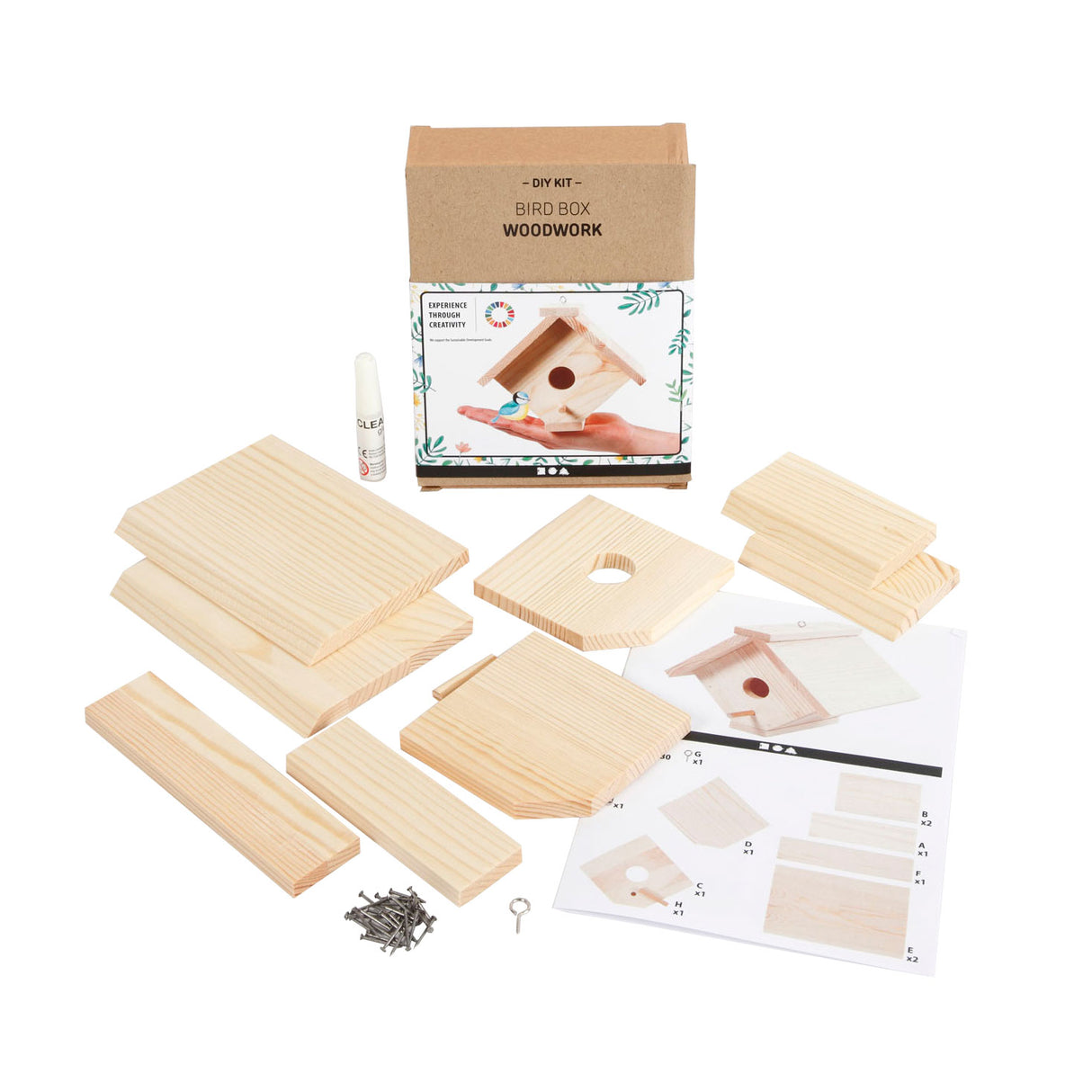 Creativ company houten vogelhuis