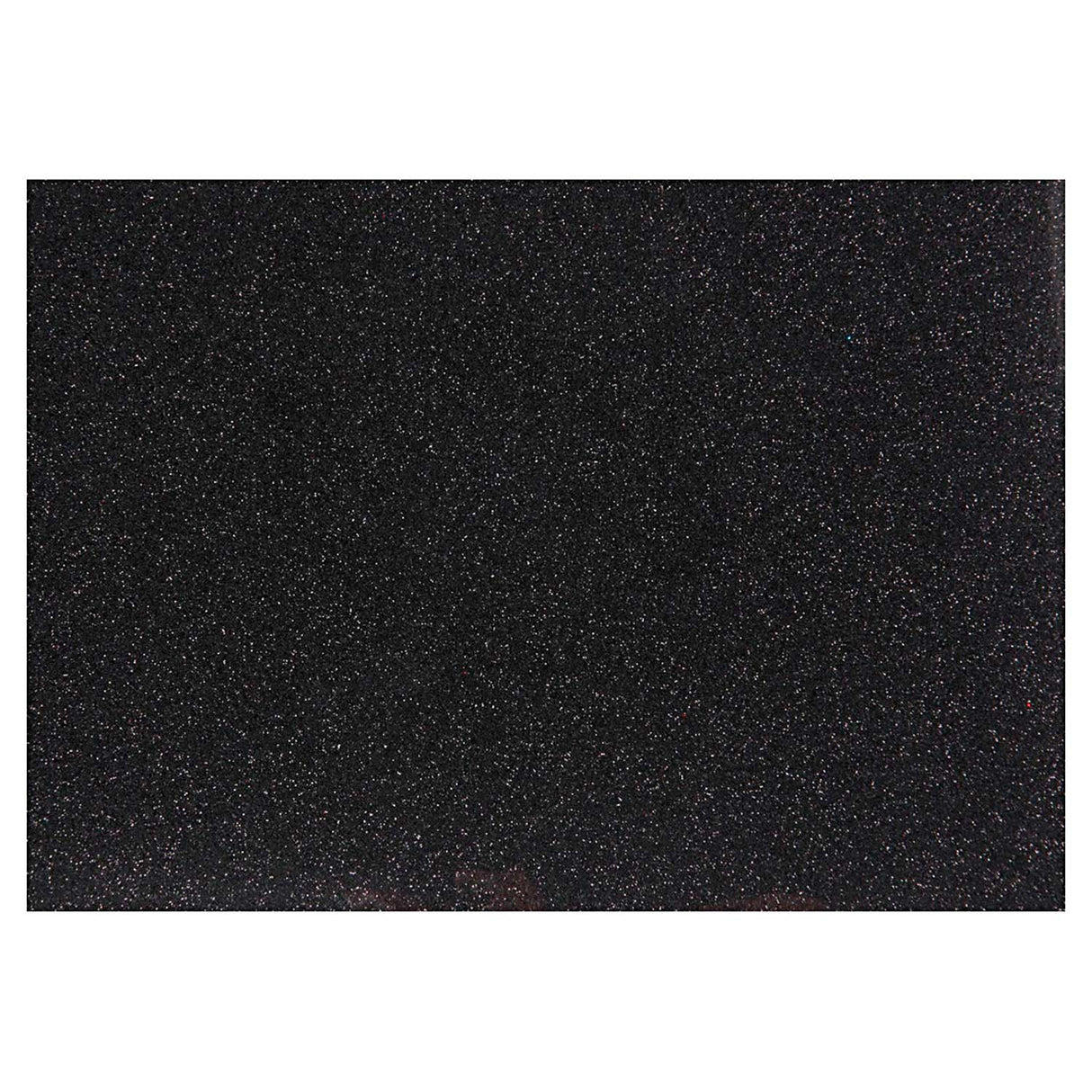 Creativ company opstrijkfolie glitter zwart, a5
