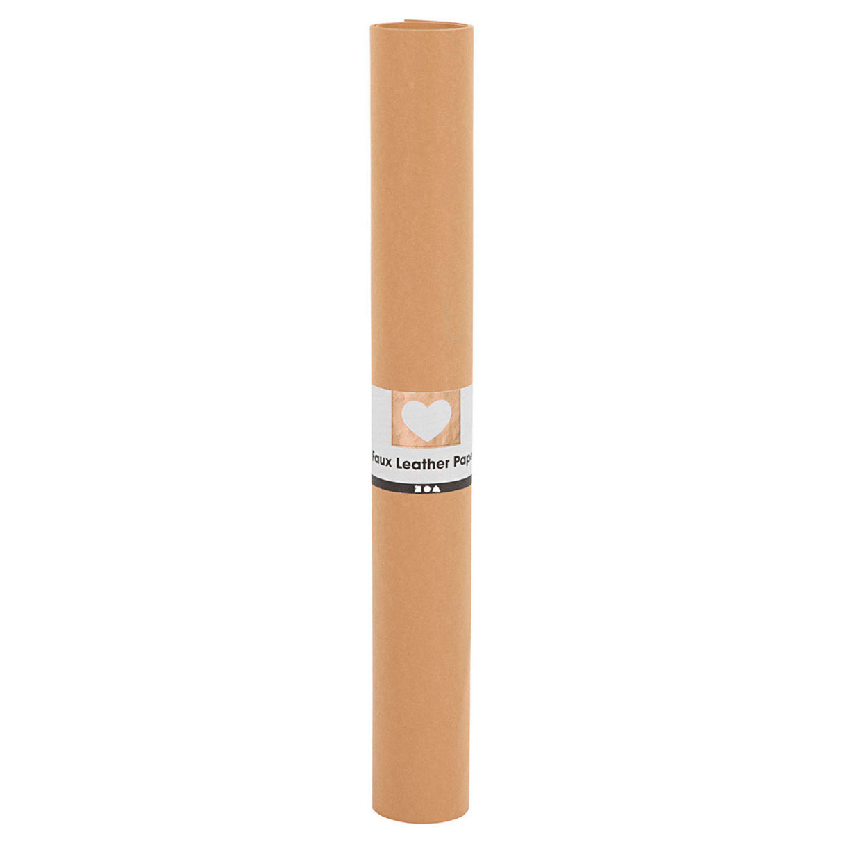 Creativ company faux leather papier lichtbruin, 1mtr.