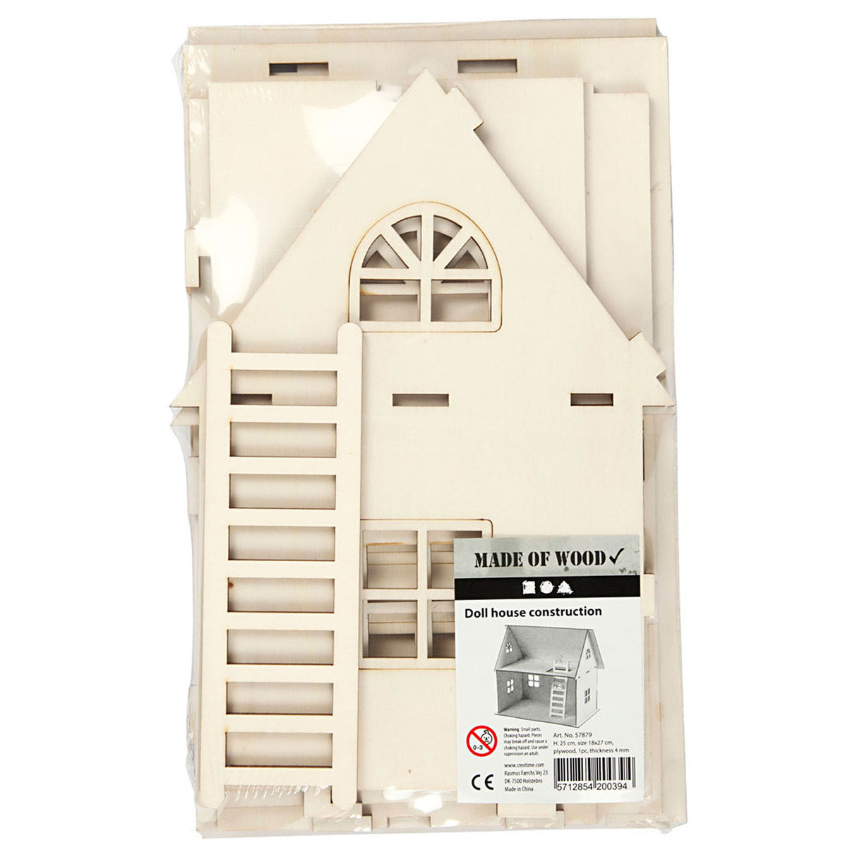 Creativ company diy houten poppenhuis