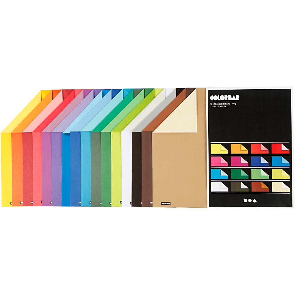 Creativ company color bar papier kleur, 160 vellen