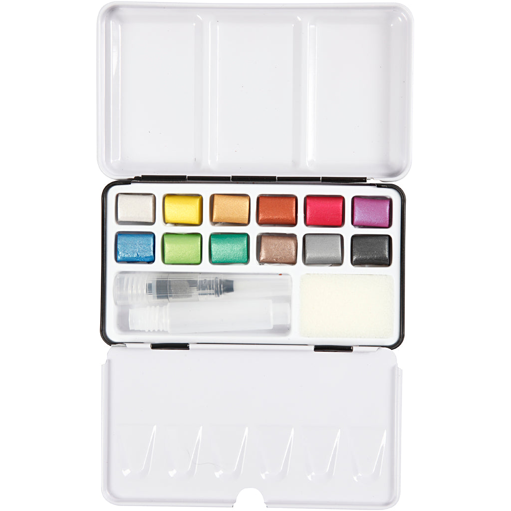 Pigment art art aqua aquarelverf, diverse kleuren, 12kleuren