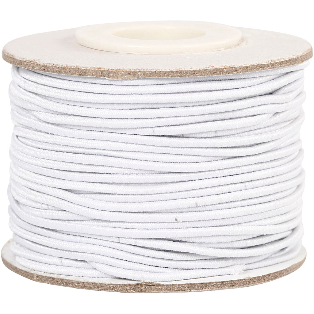 Creativ company http: www.cchobby.nl elastisch-koord-dikte-1-mm-wit-25-m-1-rol