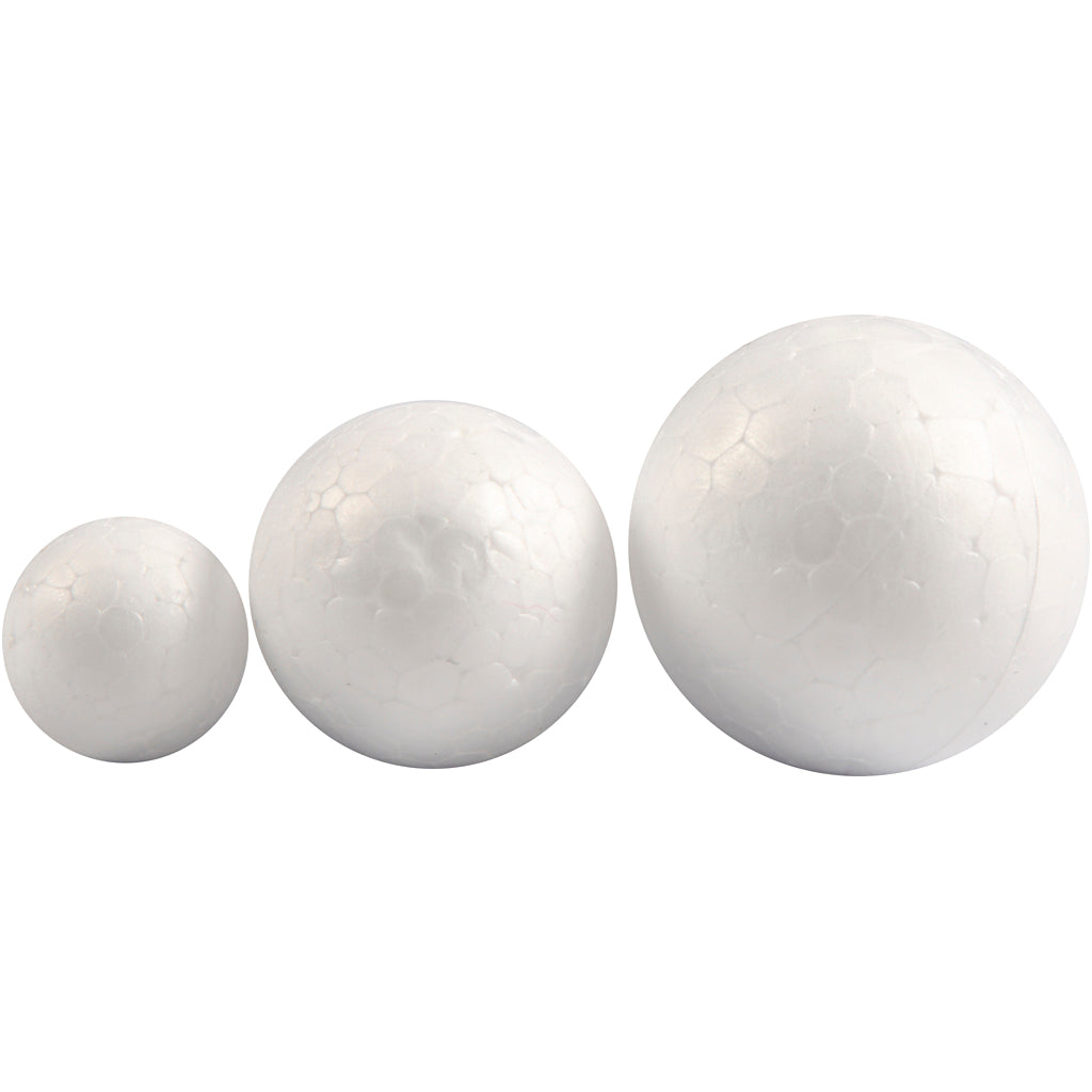 Creativ company styropor ballen wit, 12st.