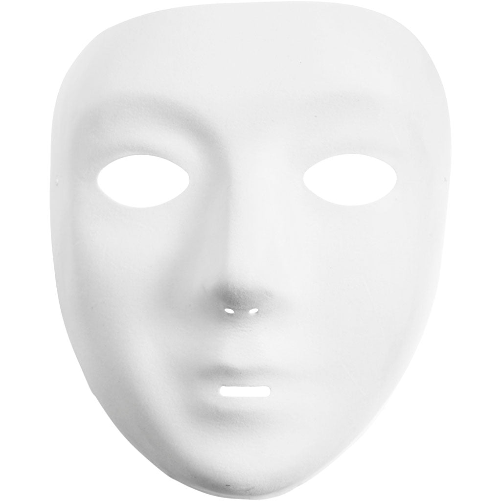 Creativ company masker wit kunststof velour