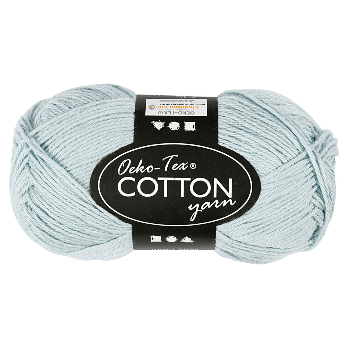 Creativ company katoengaren, zacht blauw, 50gr, 170m