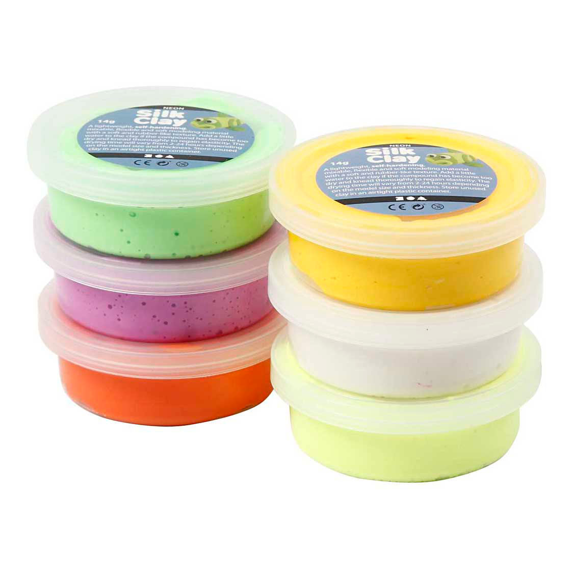 Silk clay ®, voorjaarskleuren, 6x14 gr 1 doos
