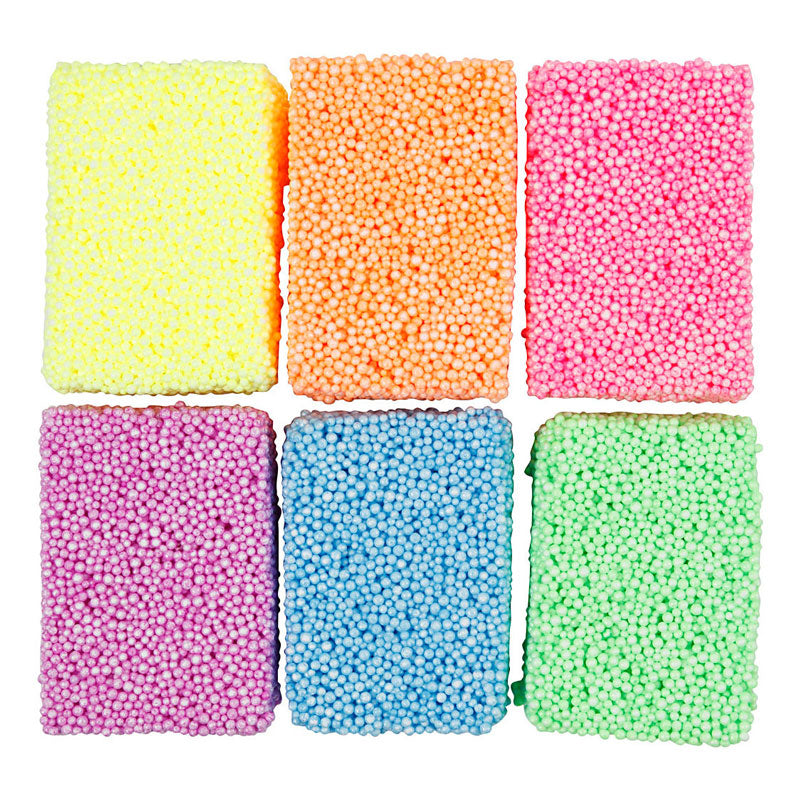 Creativ company soft foam clay neon kleuren, 6x10gr.