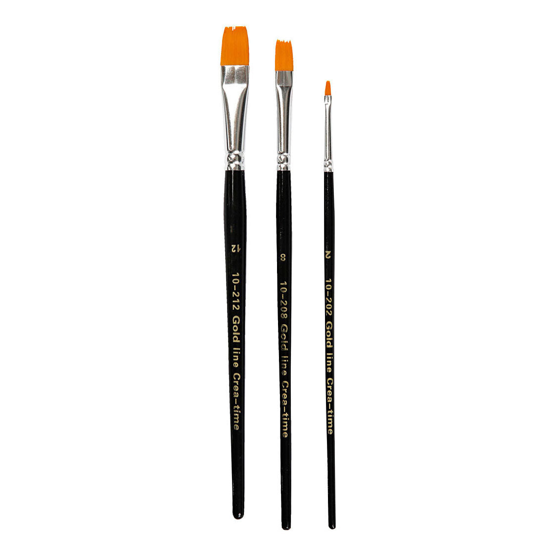 Creativ company http: www.cchobby.nl gold-line-penselen-afm-1-4-8-12-18-l-17-19-cm-b-1-7-mm-rond-5-stuk-1-doos