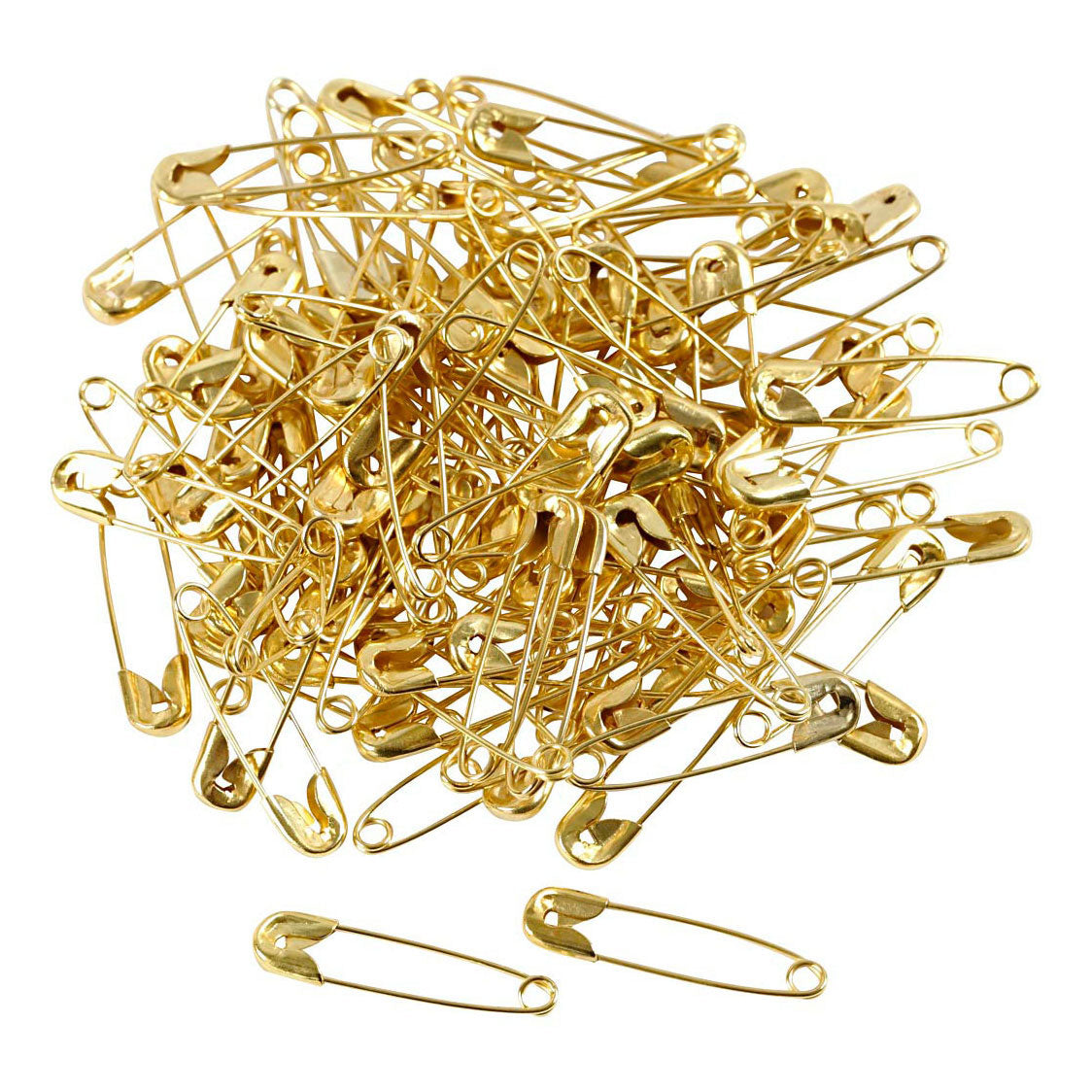 Creativ company veiligheidsspelden l: 22 mm dikte 0 6 mm goud 100stuks