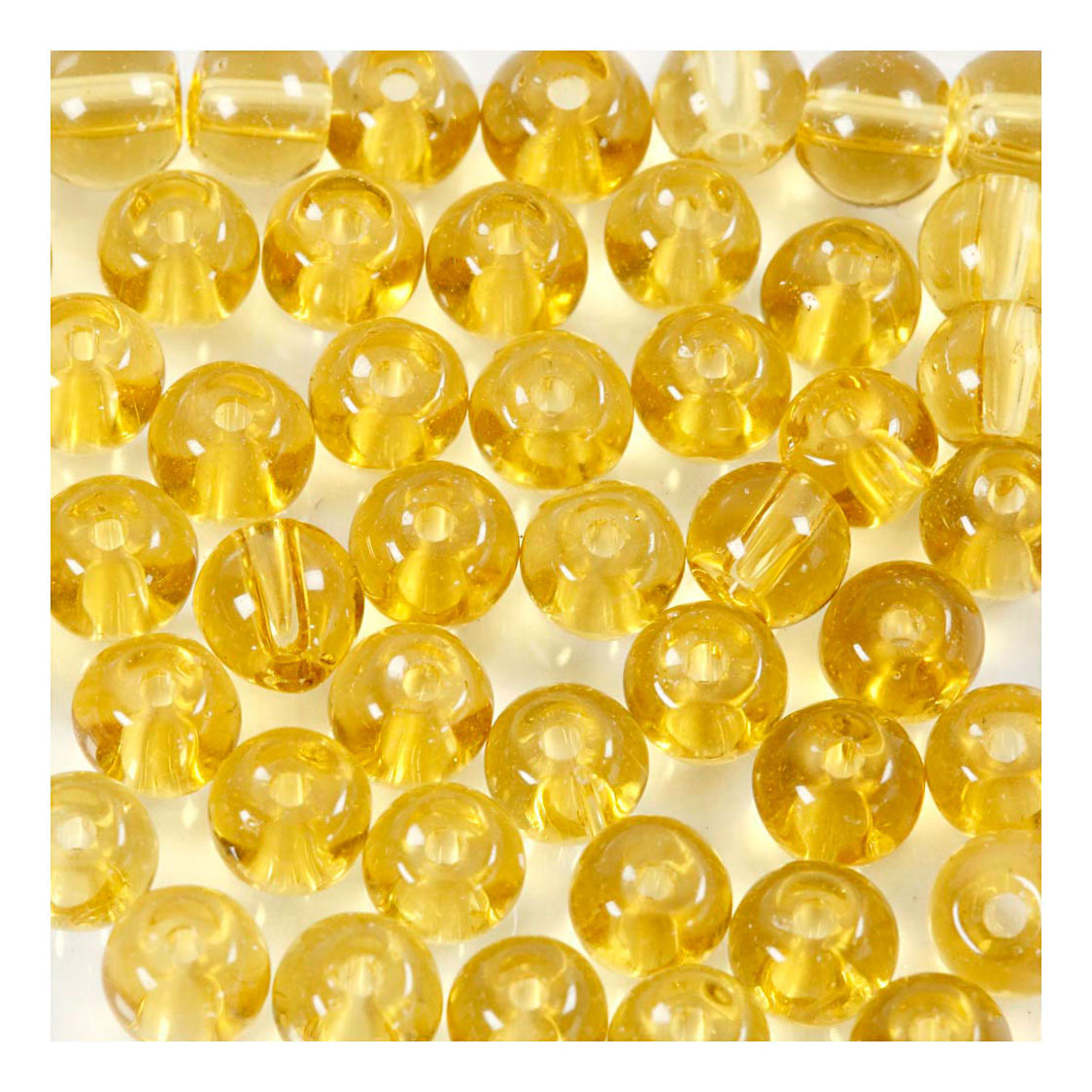 Creativ company http: www.cchobby.nl glas-kralen-d-4-mm-gatgrootte-1-mm-geel-45-stuk-1-doos