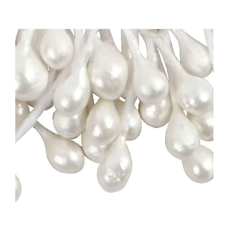 Creativ company cc bloemmeeldraden 6 cm wit 100 stuks