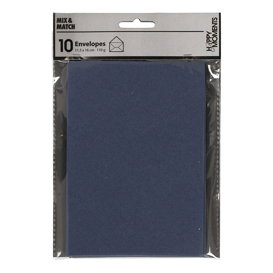 Creativ company envelop blauw, 11,5x15cm, 10st.