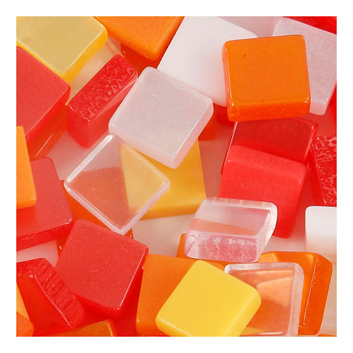 Creativ company http: www.cchobby.nl mini-mozaiek-afm-5x5-mm-dikte-2-mm-rood-oranje-harmonie-25-gr-1-doos