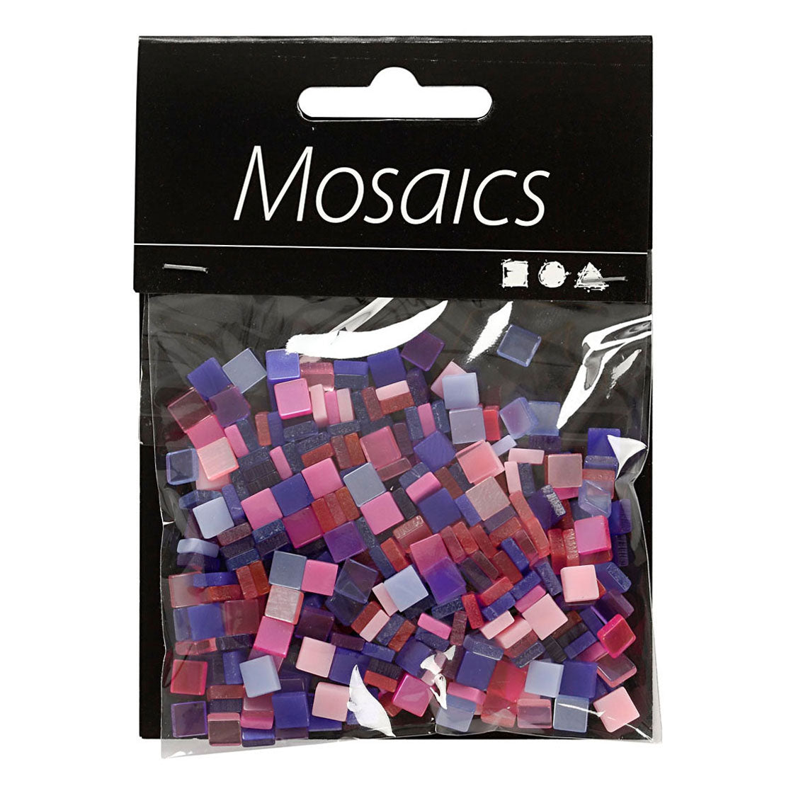 Creativ company http: www.cchobby.nl mini-mozaiek-afm-5x5-mm-dikte-2-mm-paars-donkerpaars-25-gr-1-doos