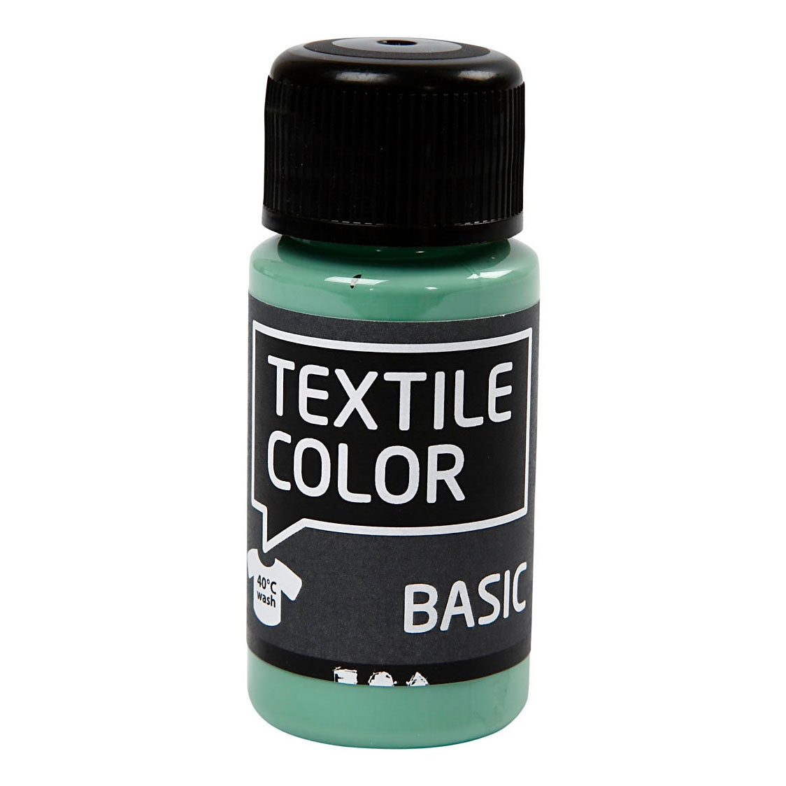 Creativ company textile color semi-dekkende textielverf - zeegroen, 50ml