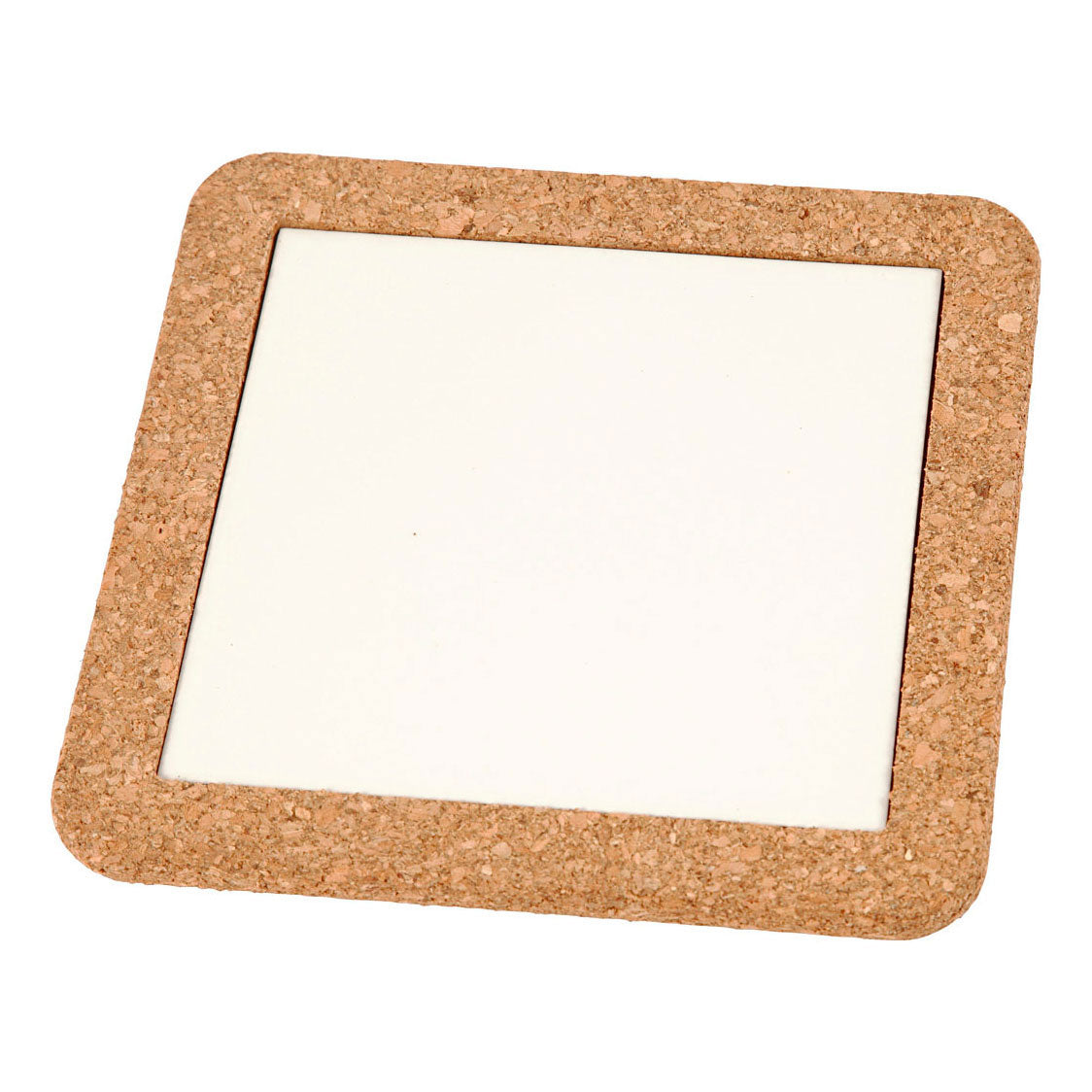 Creativ company http: www.cchobby.nl onderzetter-met-lijst-van-kurk-afm-15-5x15-5x1-cm-wit-2-stuk-1-doos