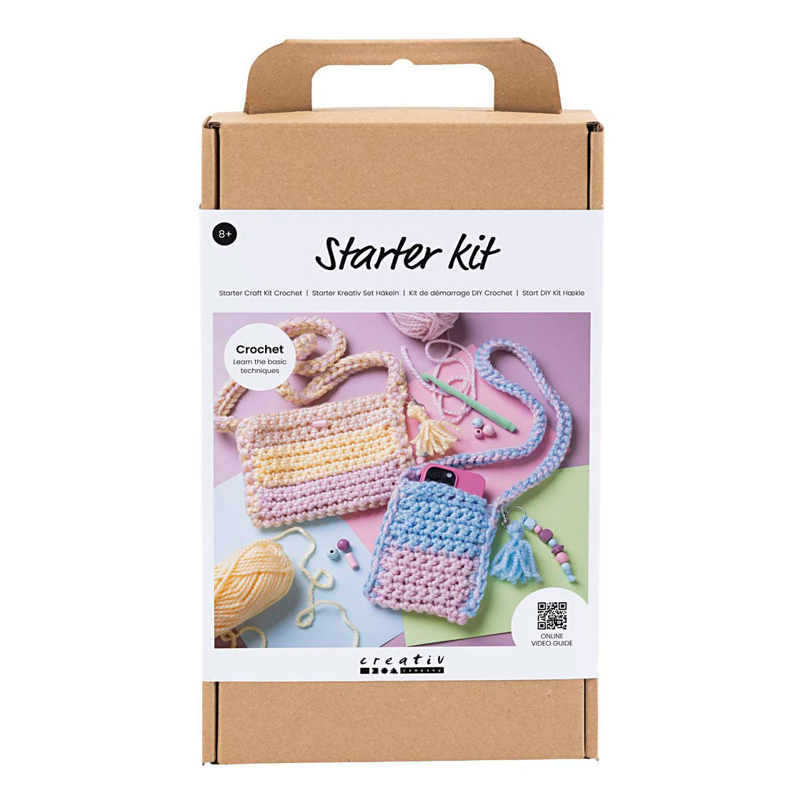 Creativ company http: www.cchobby.nl starter-hobbyset-haken-tassen-diverse-kleuren-1-doos