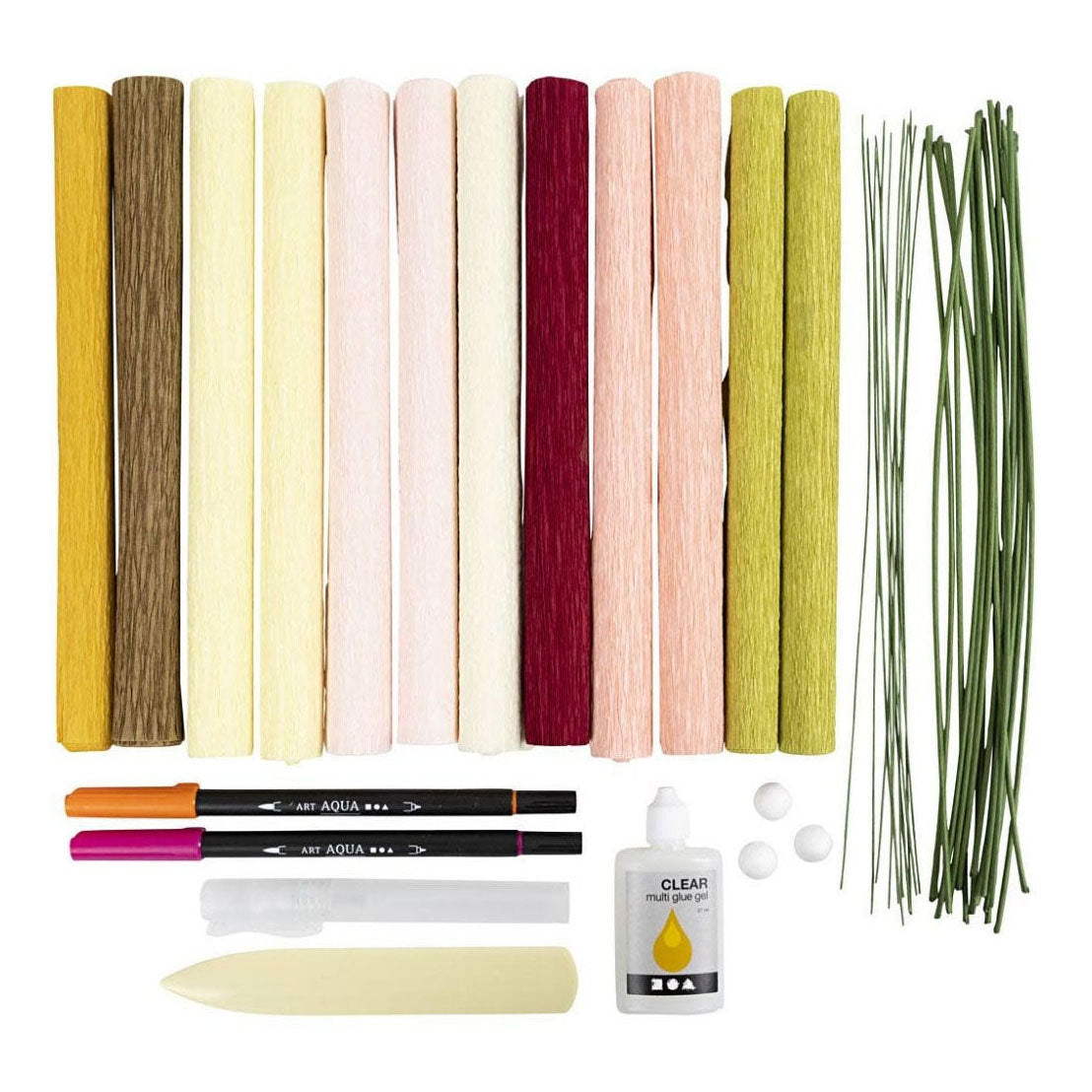 Creativ company http: www.cchobby.nl hobbyset-crepepapier-boeket-crepe-verhouding-180-1-doos