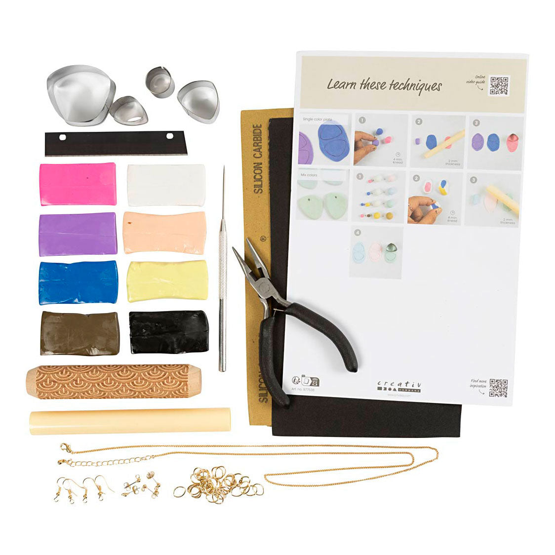 Creativ company http: www.cchobby.nl starter-hobbyset-sieraden-klei-sieraden-diverse-kleuren-1-doos