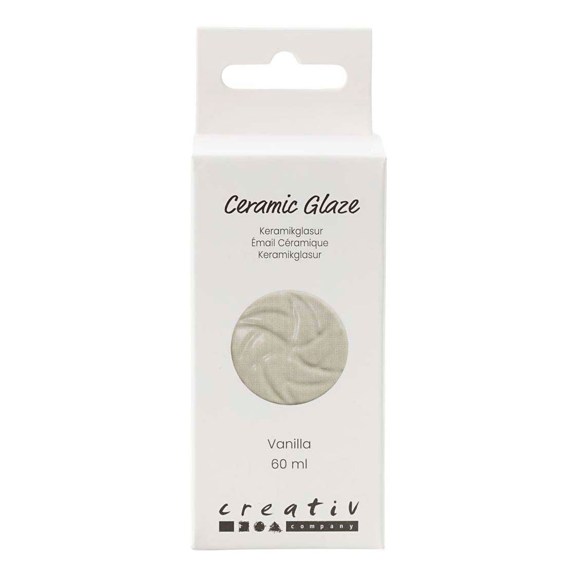 Creativ company keramiek glazuur 984-1101 c dekkend vanilla - 60ml