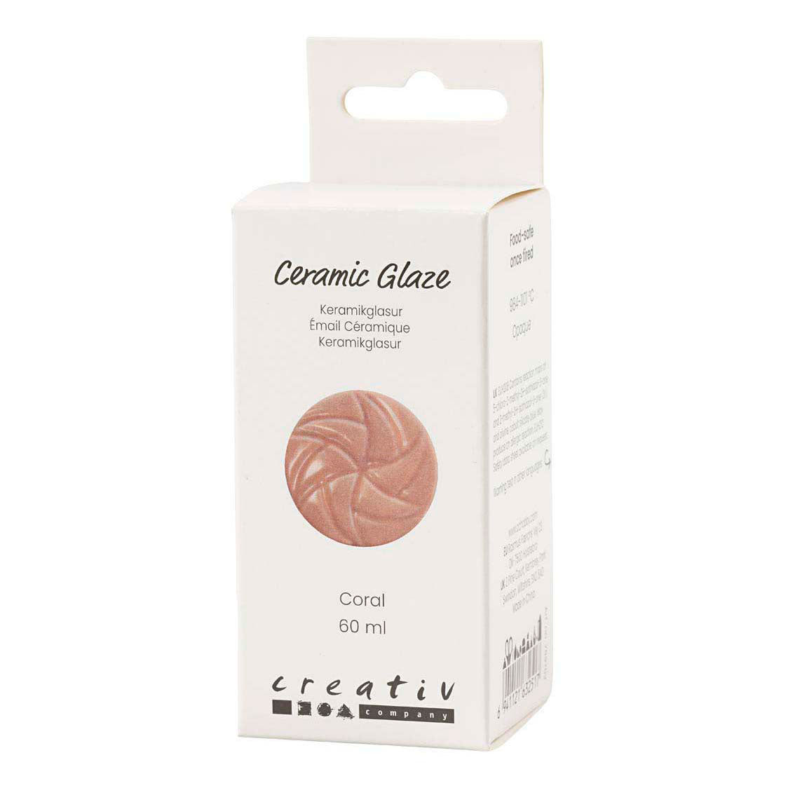 Creativ company https: www.cchobby.nl keramiek-glazuur-984-1101-c-dekkend-coral-60-ml-1-doosje