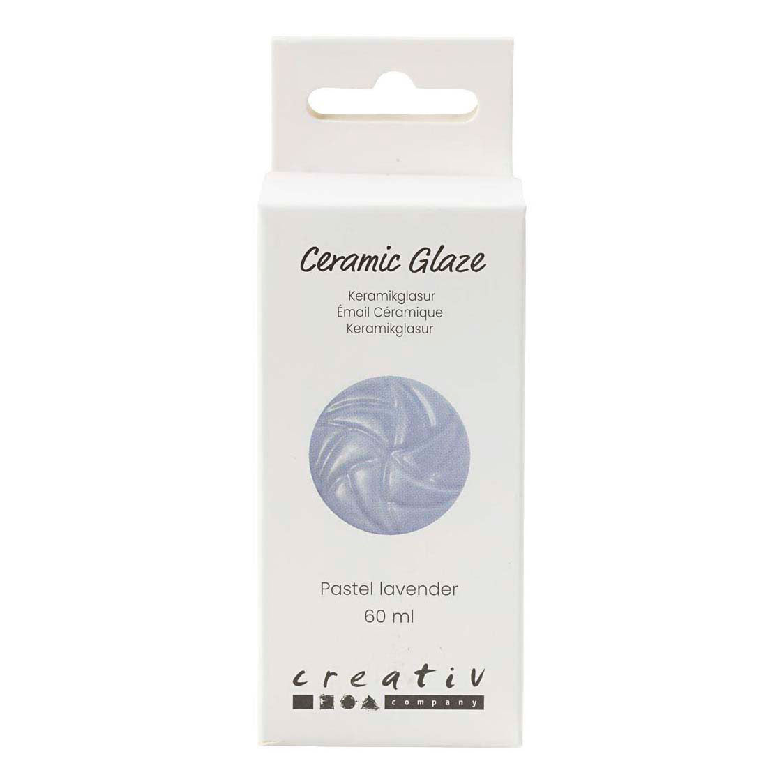 Creativ company keramiek glazuur 984-1101 c dekkend pastel lavender - 60ml