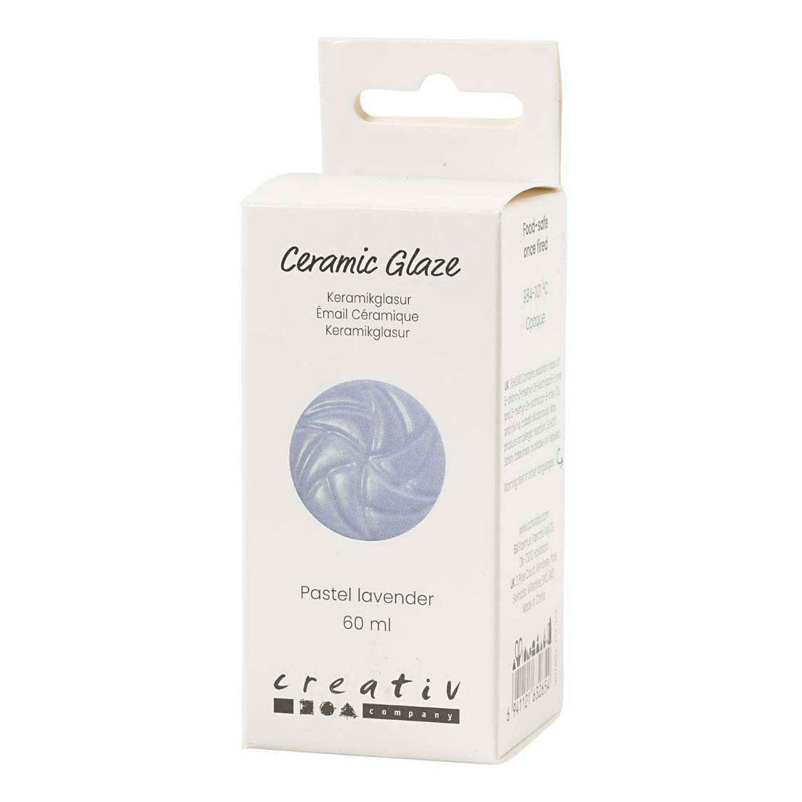 Creativ company keramiek glazuur 984-1101 c dekkend pastel lavender - 60ml