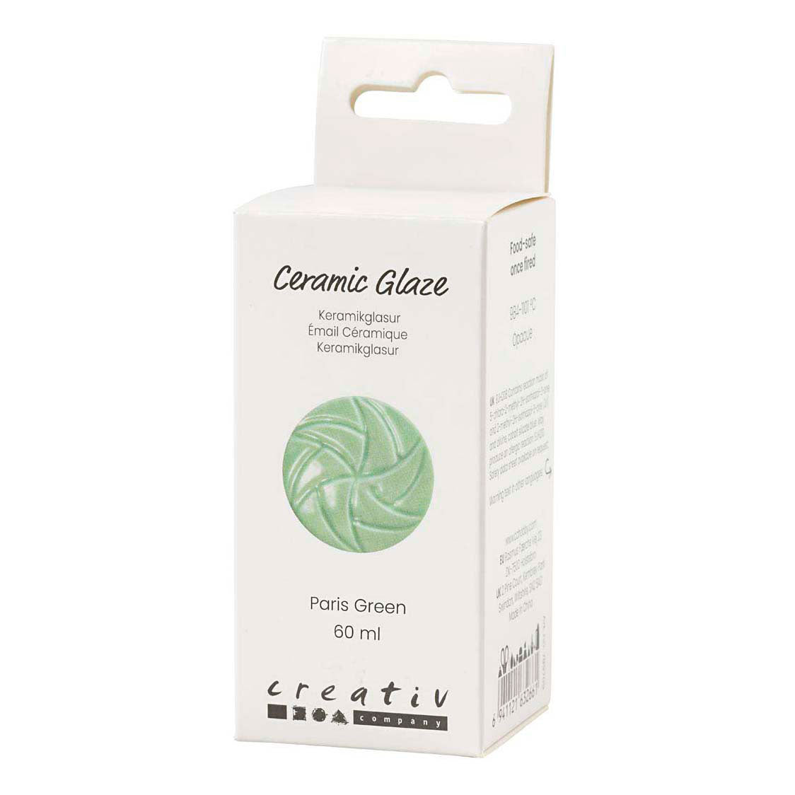 Creativ company keramiek glazuur 984-1101 c dekkend paris green - 60ml