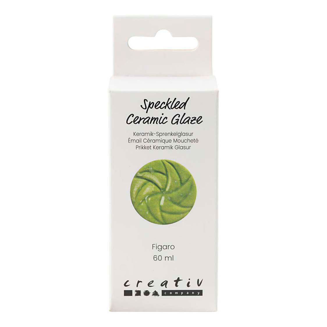 Creativ company gespikkeld keramiek glazuur 999-1060 c dekkend figaro - 60ml