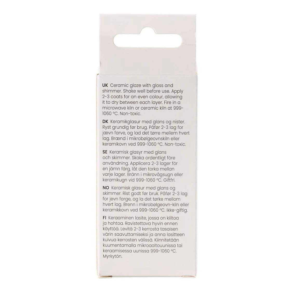 Creativ company gespikkeld keramiek glazuur 999-1060 c dekkend blue by you - 60ml