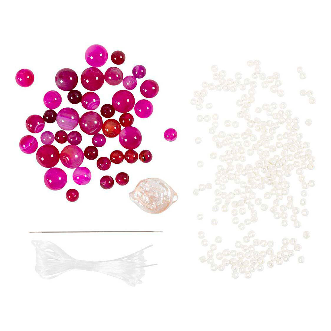 Creativ company https: www.cchobby.nl mini-hobbyset-sieraden-halsketting-en-armband-roze-1-doos