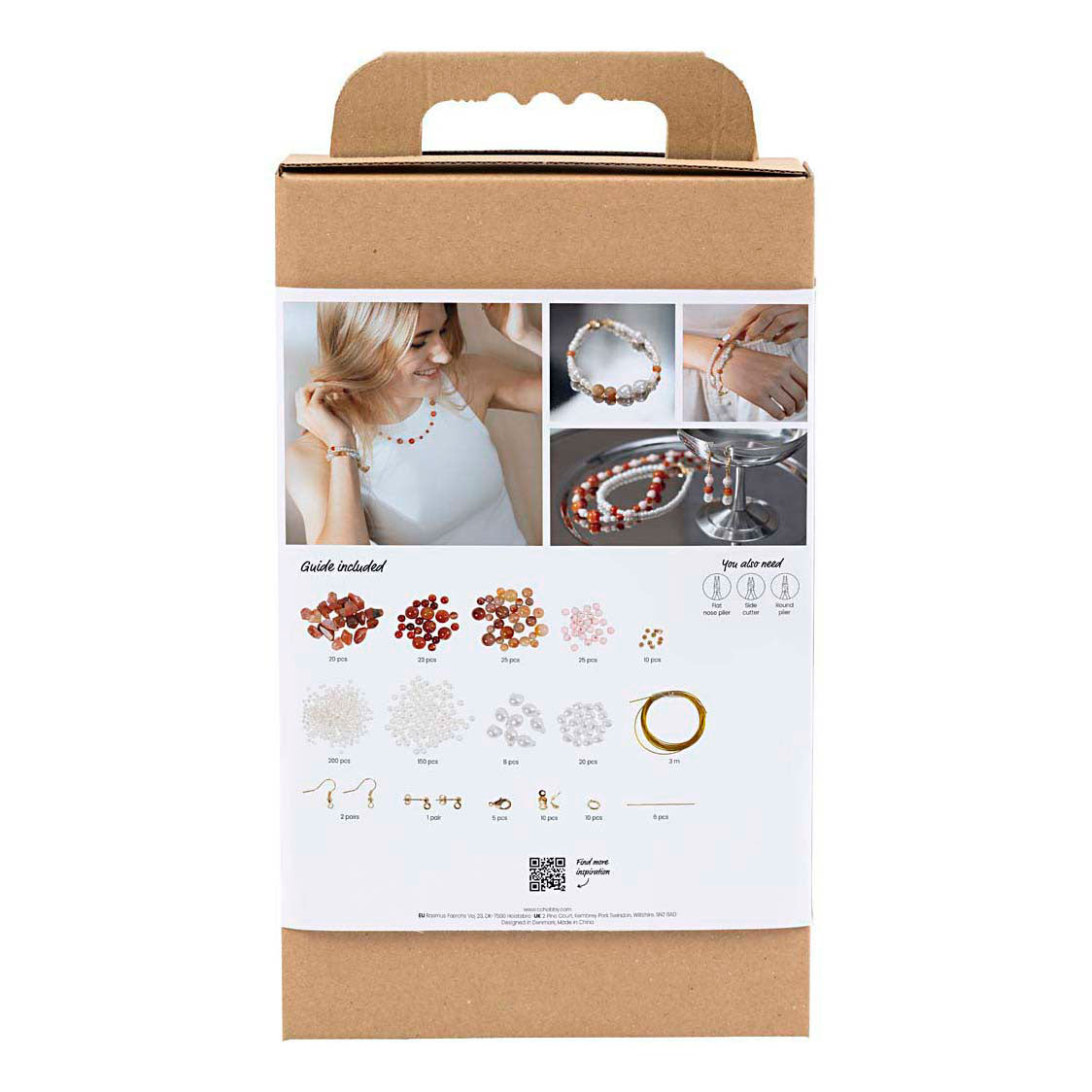 Creativ company https: www.cchobby.nl hobbyset-sieraden-beige-burnt-orange-wit-parelmoer-1-doos