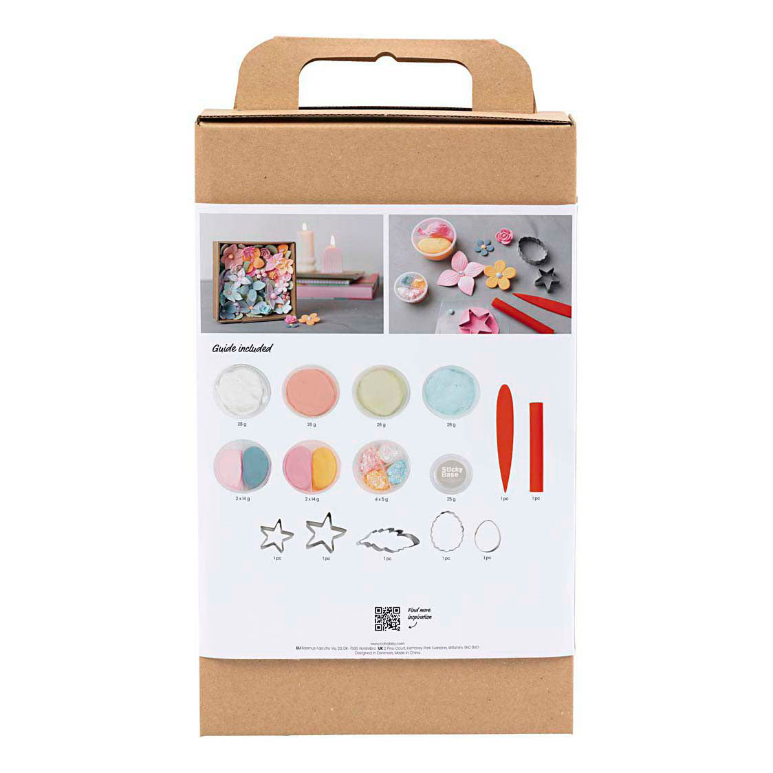 Creativ company hobbyset bloemen boetseren pastelkleuren