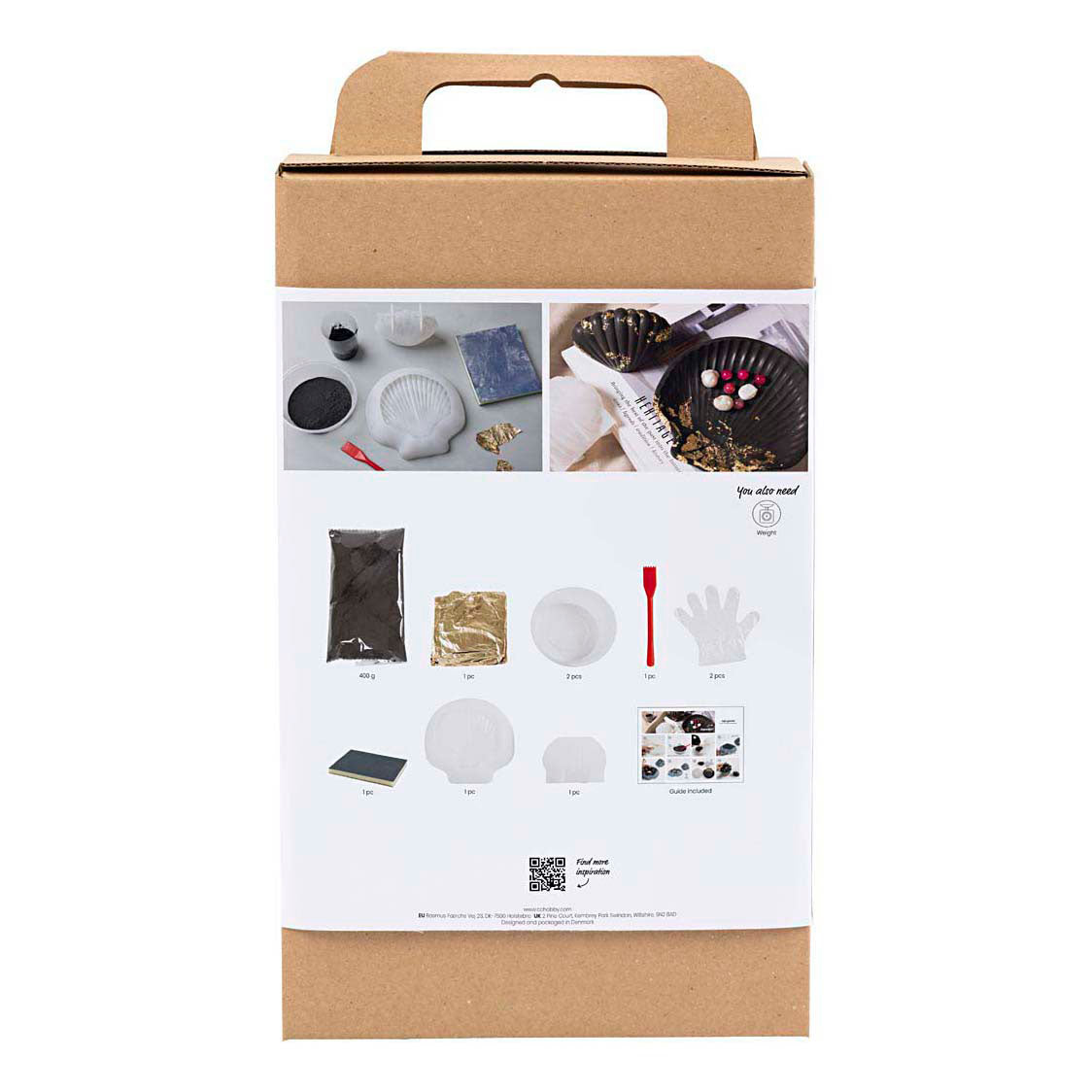 Creativ company https: www.cchobby.nl hobbyset-hars-gieten-mossel-zwart-goud-1-doos