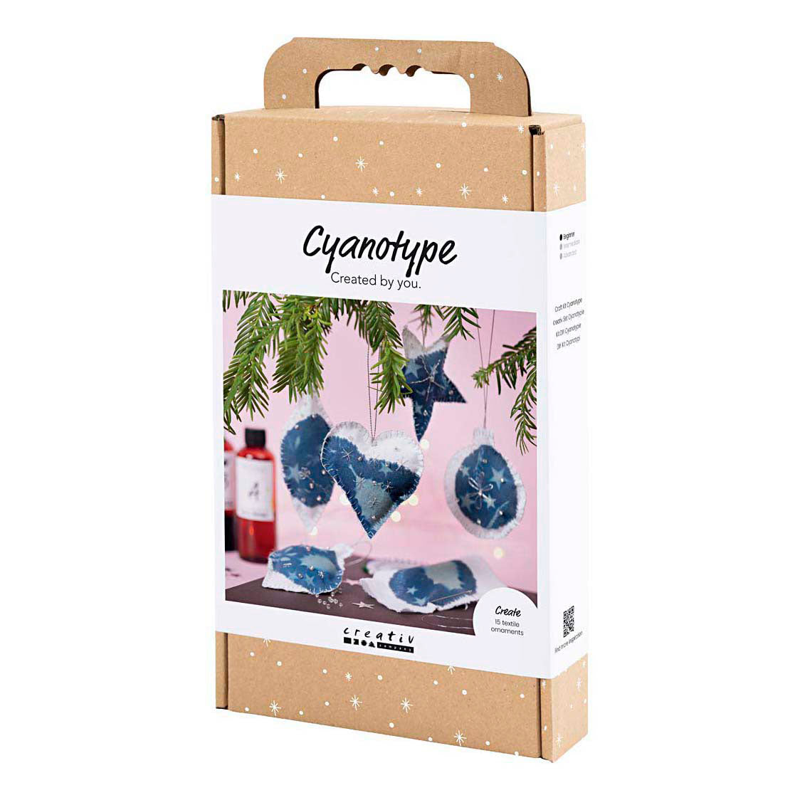 Creativ company https: www.cchobby.nl hobbyset-cyanotypie-kerstdecoraties-blauw-zilver-1-doos