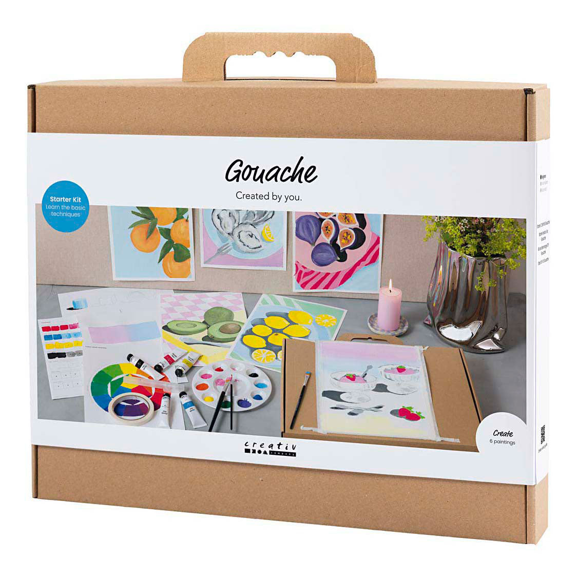 Creativ company starter hobbyset gouache schilderijen